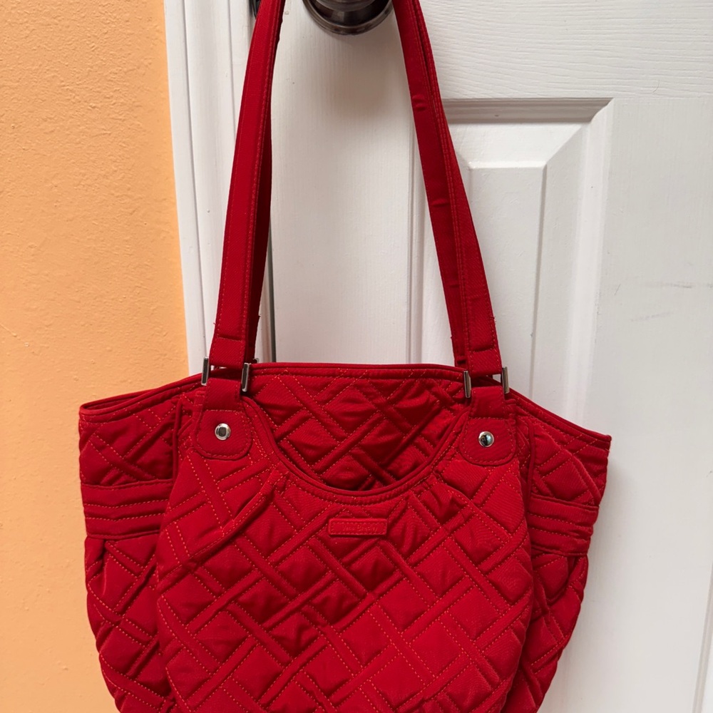 Vera Bradley Red Quilted Shoulder Bag